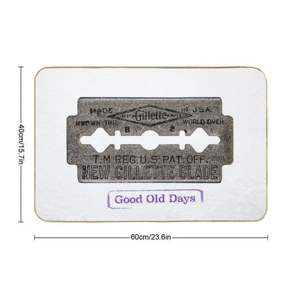 Vintage Razor  Pet-Safe Bath Mat