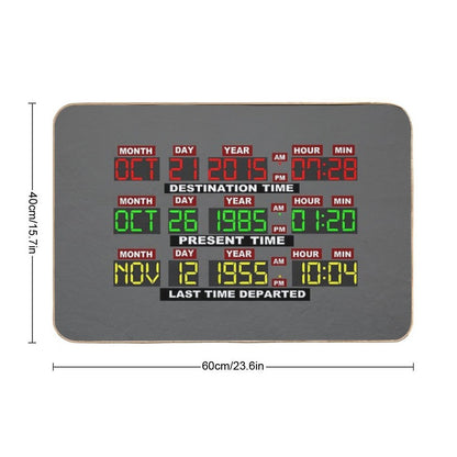 TIME CIRCUITS ON!  Slip-Resistant Bath Mat