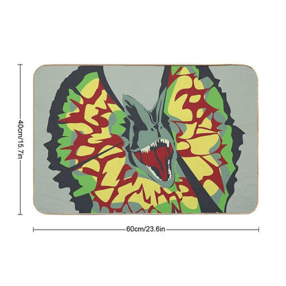 Dilophosaurus  Fade-Resistant Bath Mat