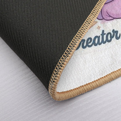 Bunny Creator Burnout Club Sticker  Stain-Proof Bath Mat