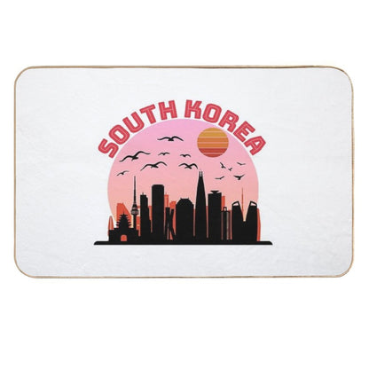 South Korea Shirt, South Korea T-shirt, South Korea Phone Case, Seoul Shirt  Slip-Resistant Bath Mat