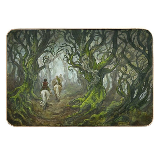 The Old Forest (borderless)  Slip-Resistant Bath Mat