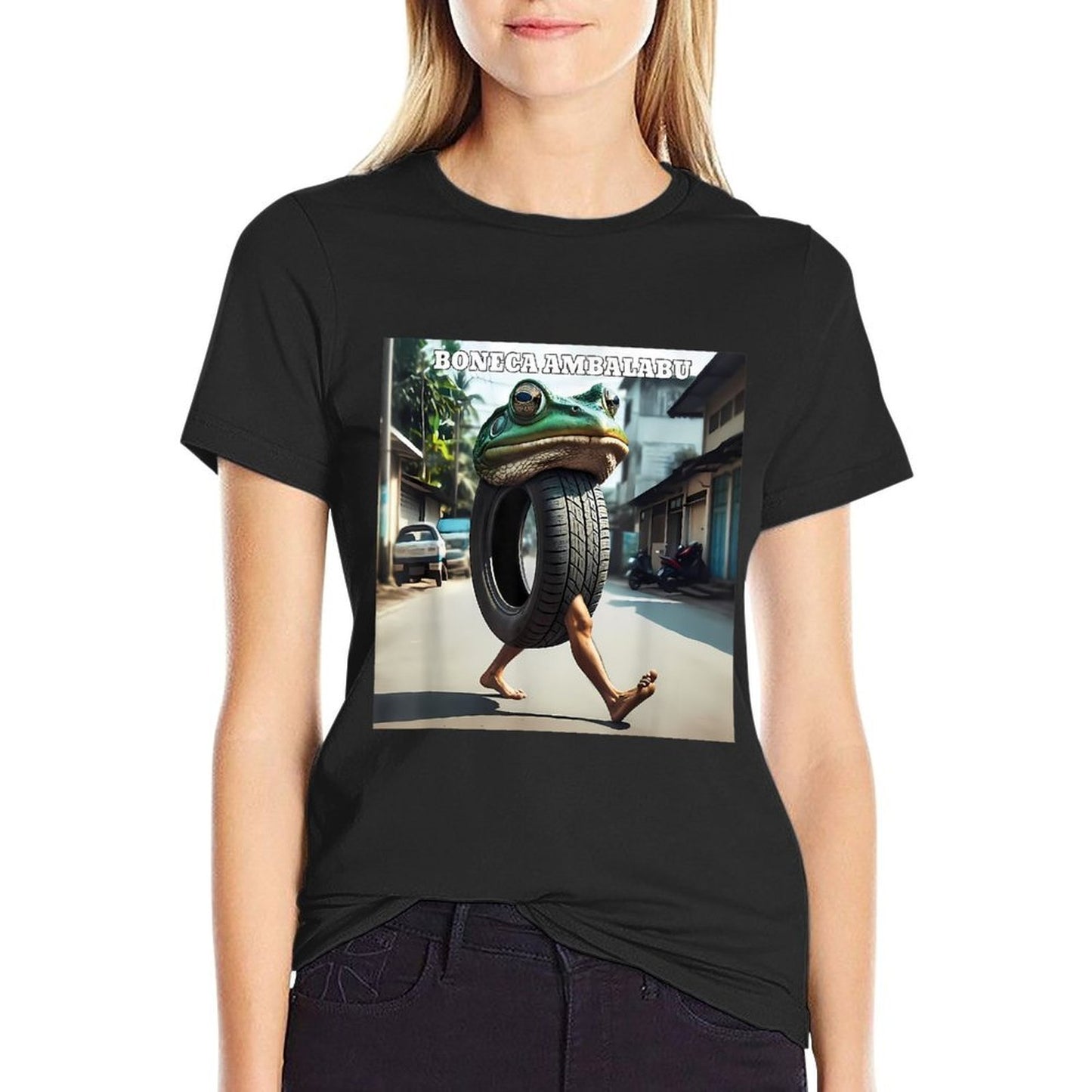Boneca Ambalabu Frog Meme  Graphic-printed T-Shirt