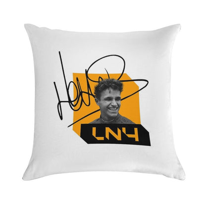Lando Norris Signature Black Soft Style Accent Throw Pillow