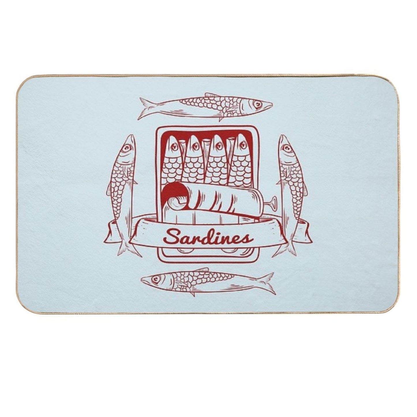 Tin of Sardines Durable Bath Mat