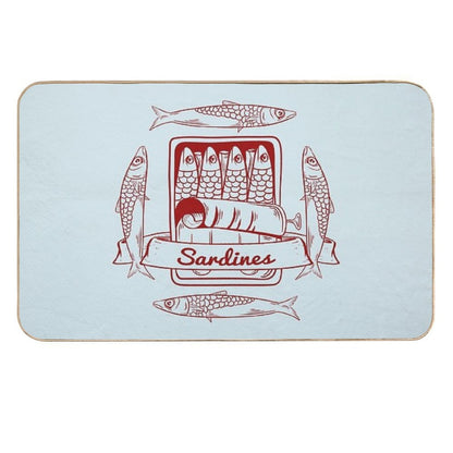 Tin of Sardines Durable Bath Mat