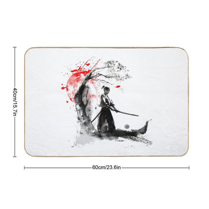 Japanese Samurai  Repositionable Bath Mat