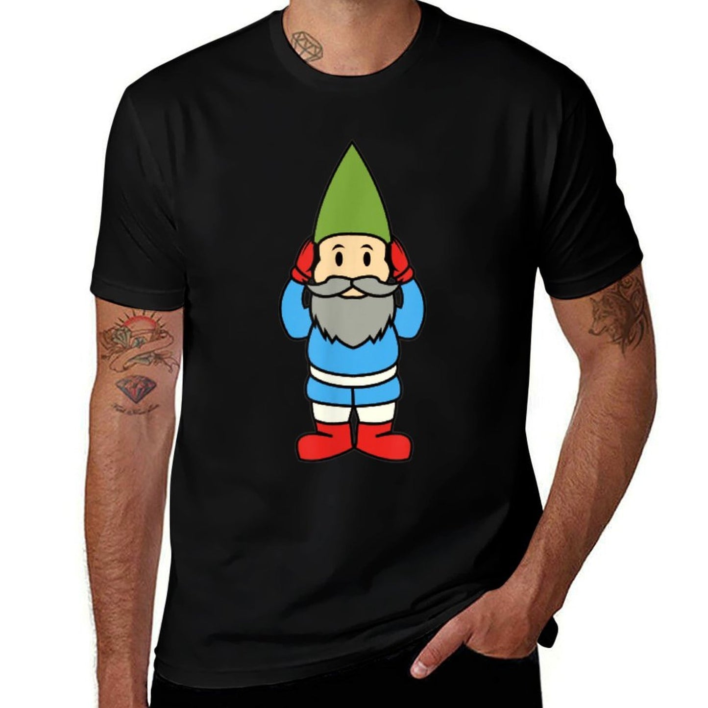 Funny Winter Lawn Garden Gnome  Trendy Pattern T-Shirt