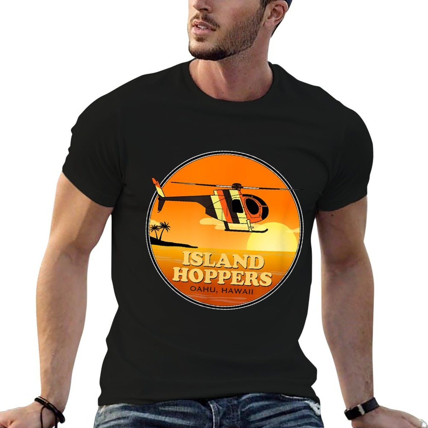 Island Hoppers Classic 80s TV  Cotton T-Shirt