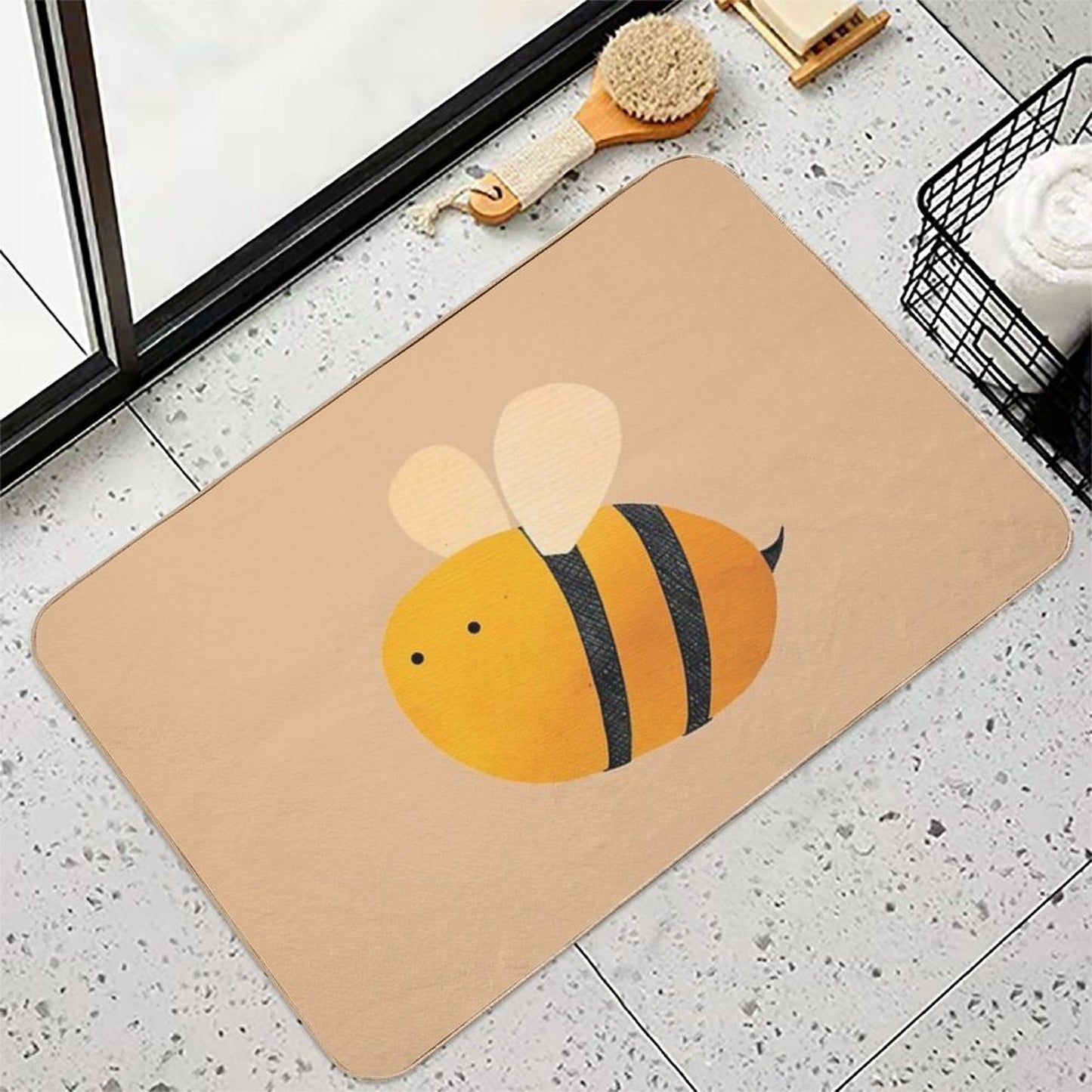 Bee  Absorbent Bath Mat