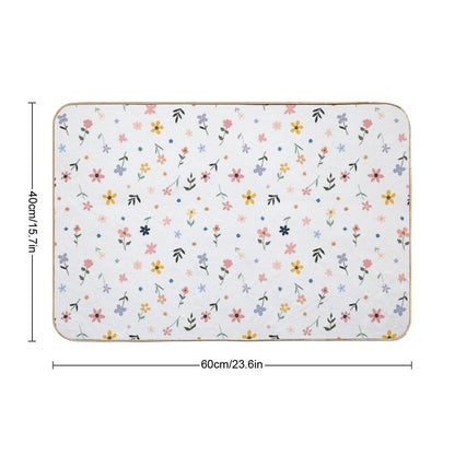 Scattered Flowers  Dirt-Trapping Bath Mat