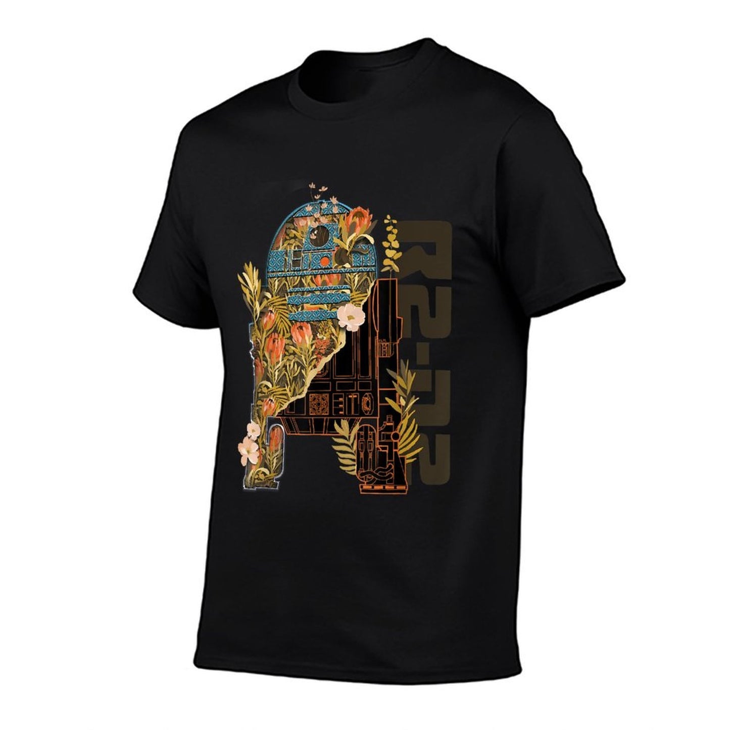 Star Wars R2-D2 Artoo-Deetoo Droid Floral Garden Reimagined  Oversized Silhouette T-Shirt