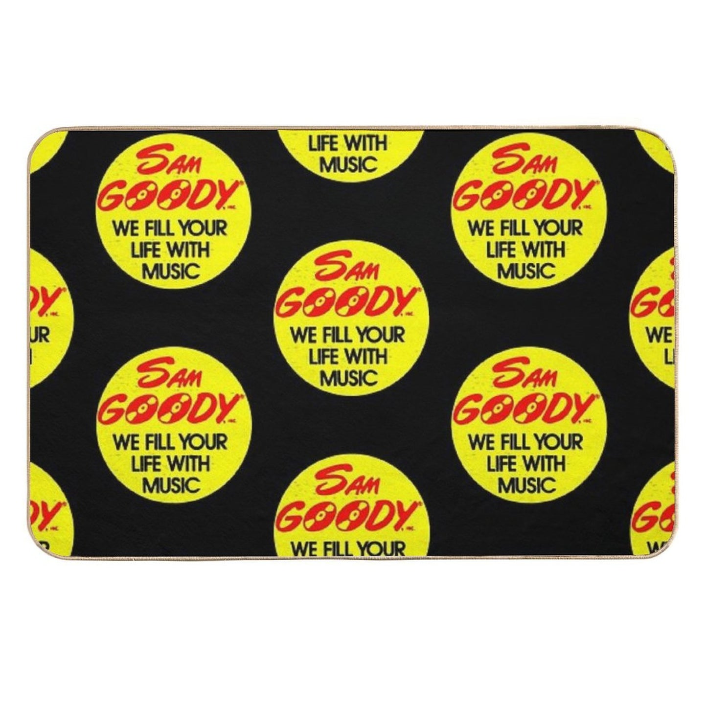 Sam Goody (We Fill Your Life With Music) [Destressed] - Defunct Logo Series (Record Store)  Anti-Trip Bath Mat