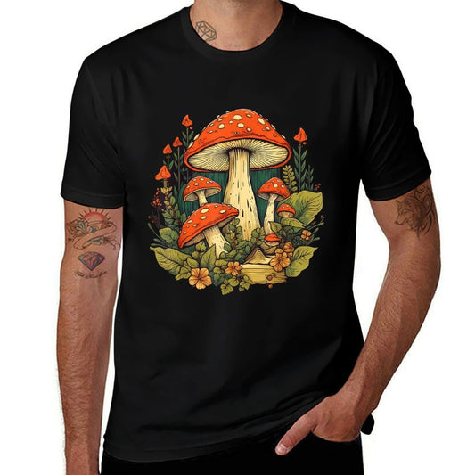Cottagecore Mushroom Garden Lover  High-quality Stitching T-Shirt