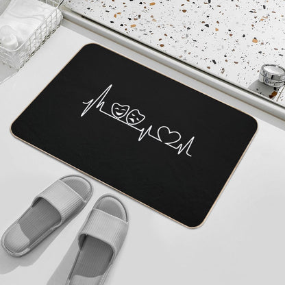 Theatre In Heartbeat  Rapid-Drying Bath Mat