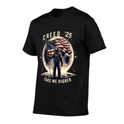 Creed 25 Take Me Higher American Astronaut  Rolled Sleeves T-Shirt