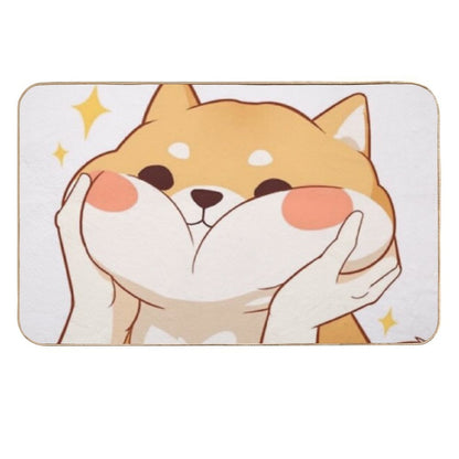 Kawaii Shiba Inu Durable Bath Mat