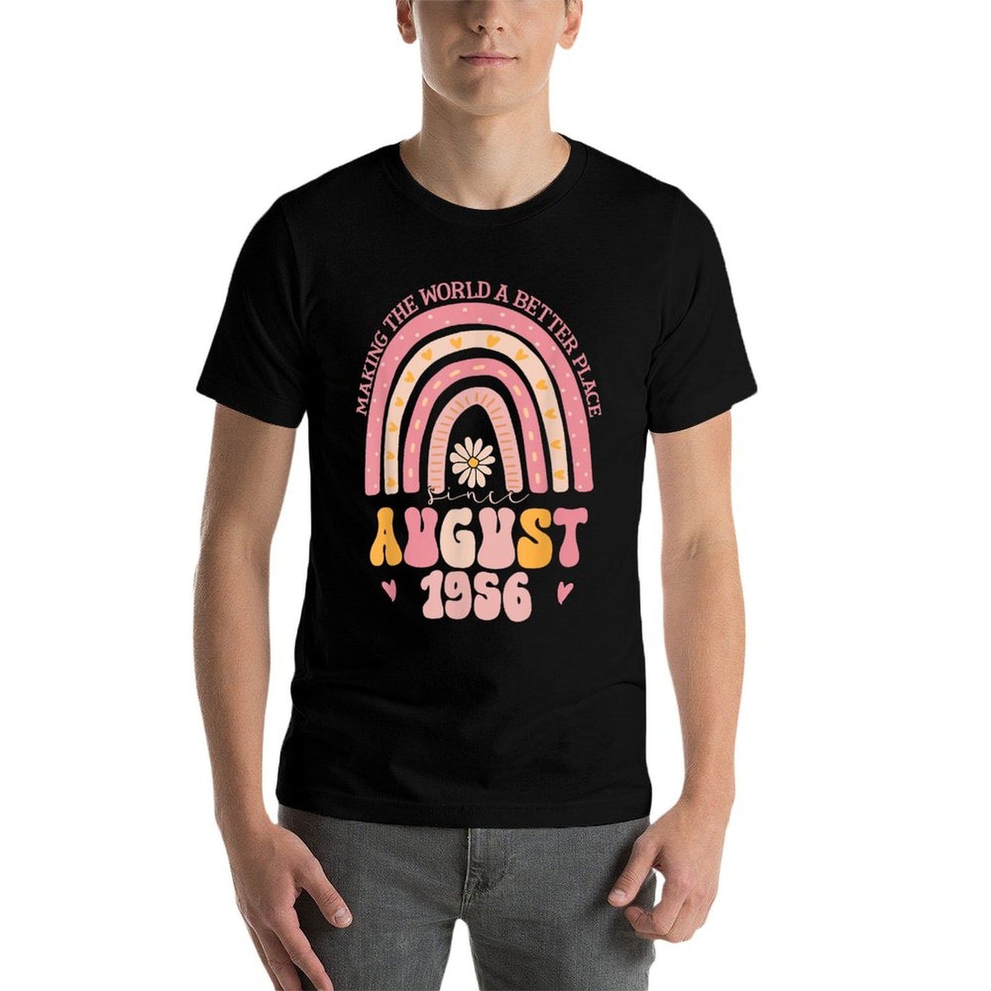 Turning 69 Retro August 1956 69th Birthday for Women  Moisture-wicking T-Shirt