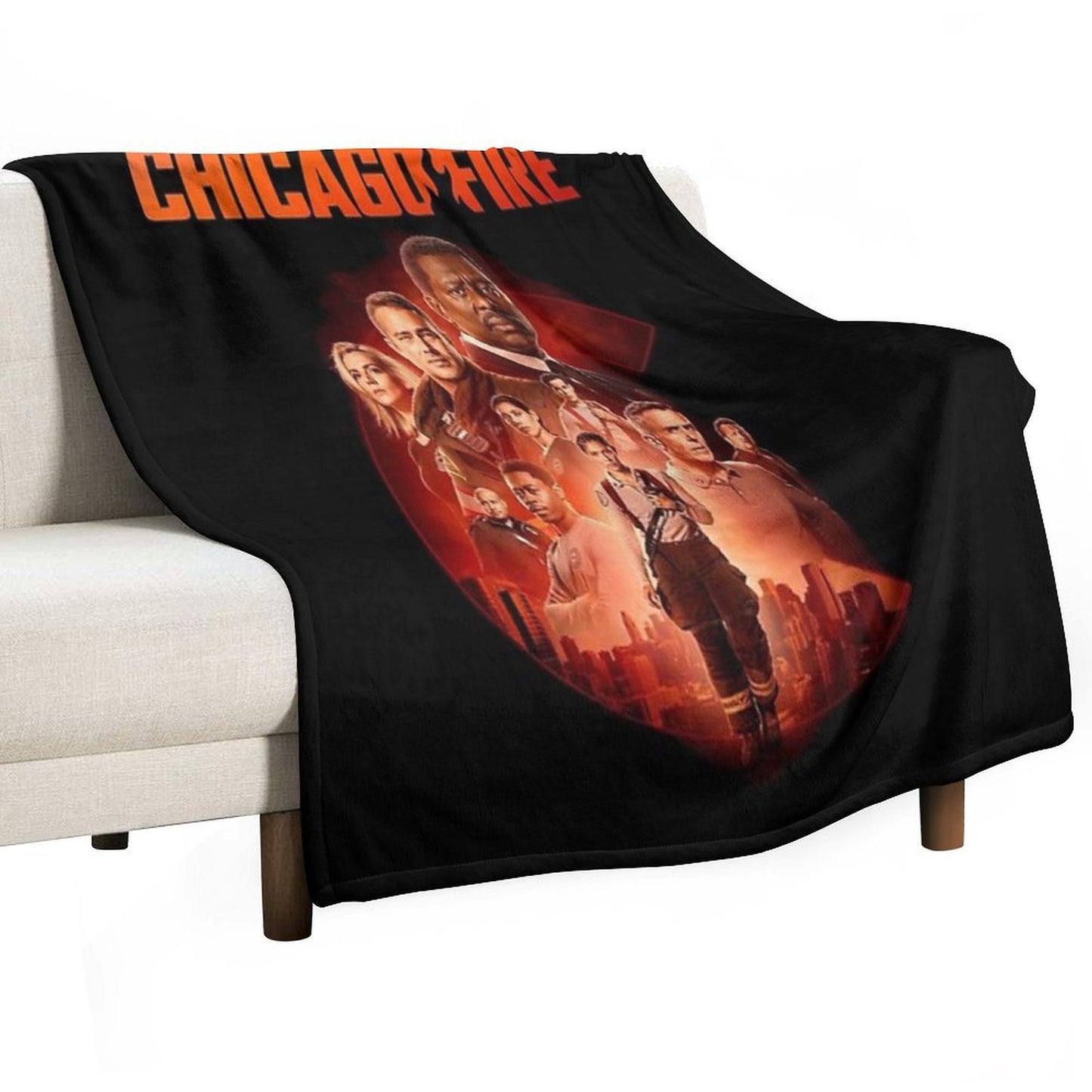 Chicago Fire Cast-members Wrinkle-free Throw Blanket