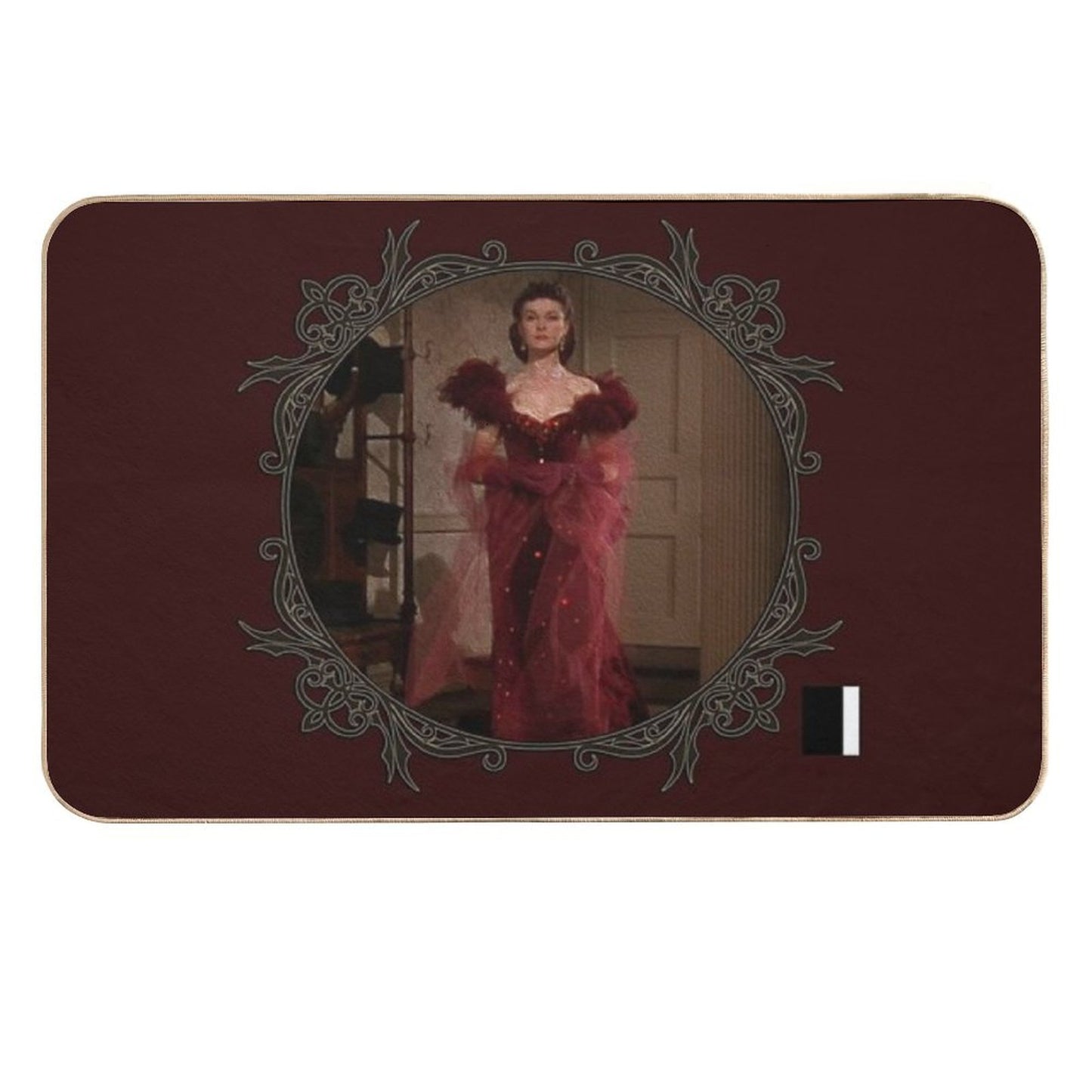 Scarlett Red Dress Durable Bath Mat