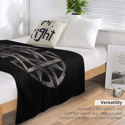 Disturbed Logo Shrink-resistant Throw Blanket
