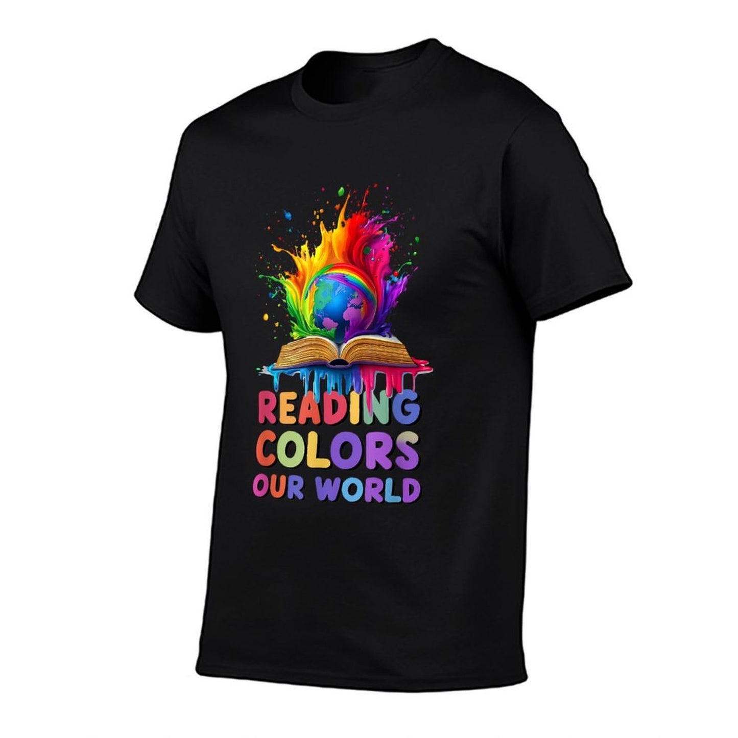 Reading Colors Our World (colorful Splashes)  Slim-fit Cut T-Shirt