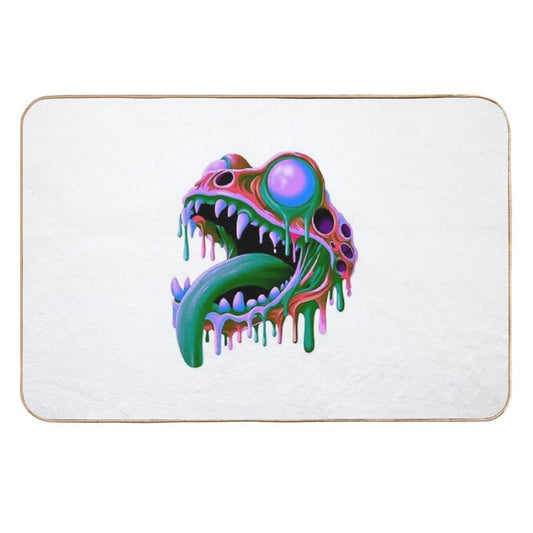 Psychadelic Frog Dripping  Versatile Bath Mat