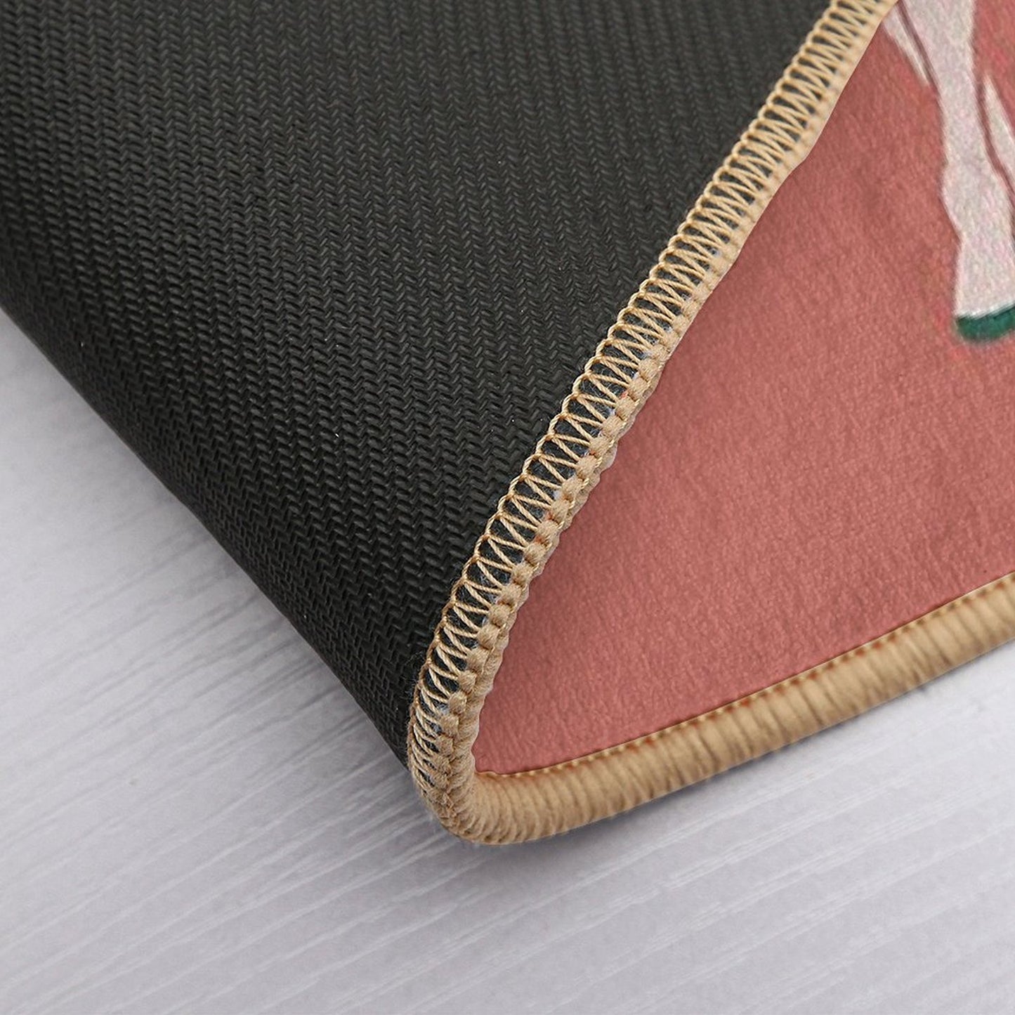 Reindeer with A Bow Christmas Design  Anti-Trip Bath Mat