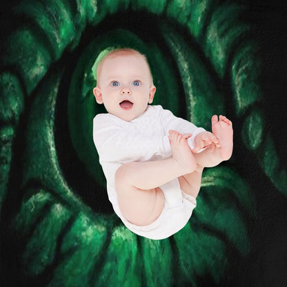 Cthulhu Eye (Waterpixels) Plush Throw Blanket