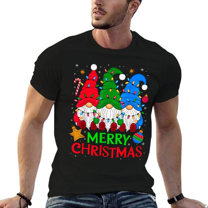 Gnomes Merry Christmas Xmas Matching  Easy-care T-Shirt