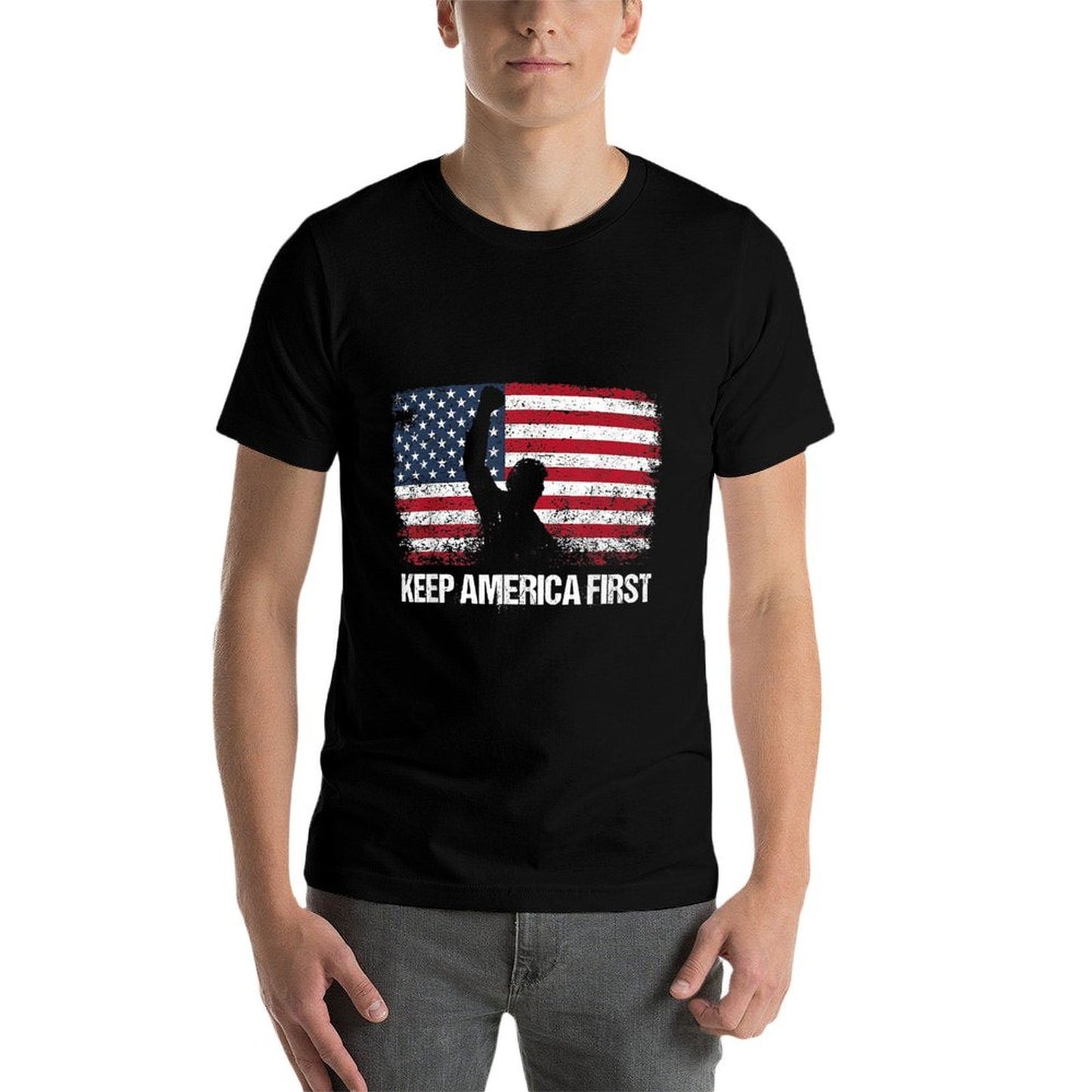 Trump Keep America First  Cotton T-Shirt