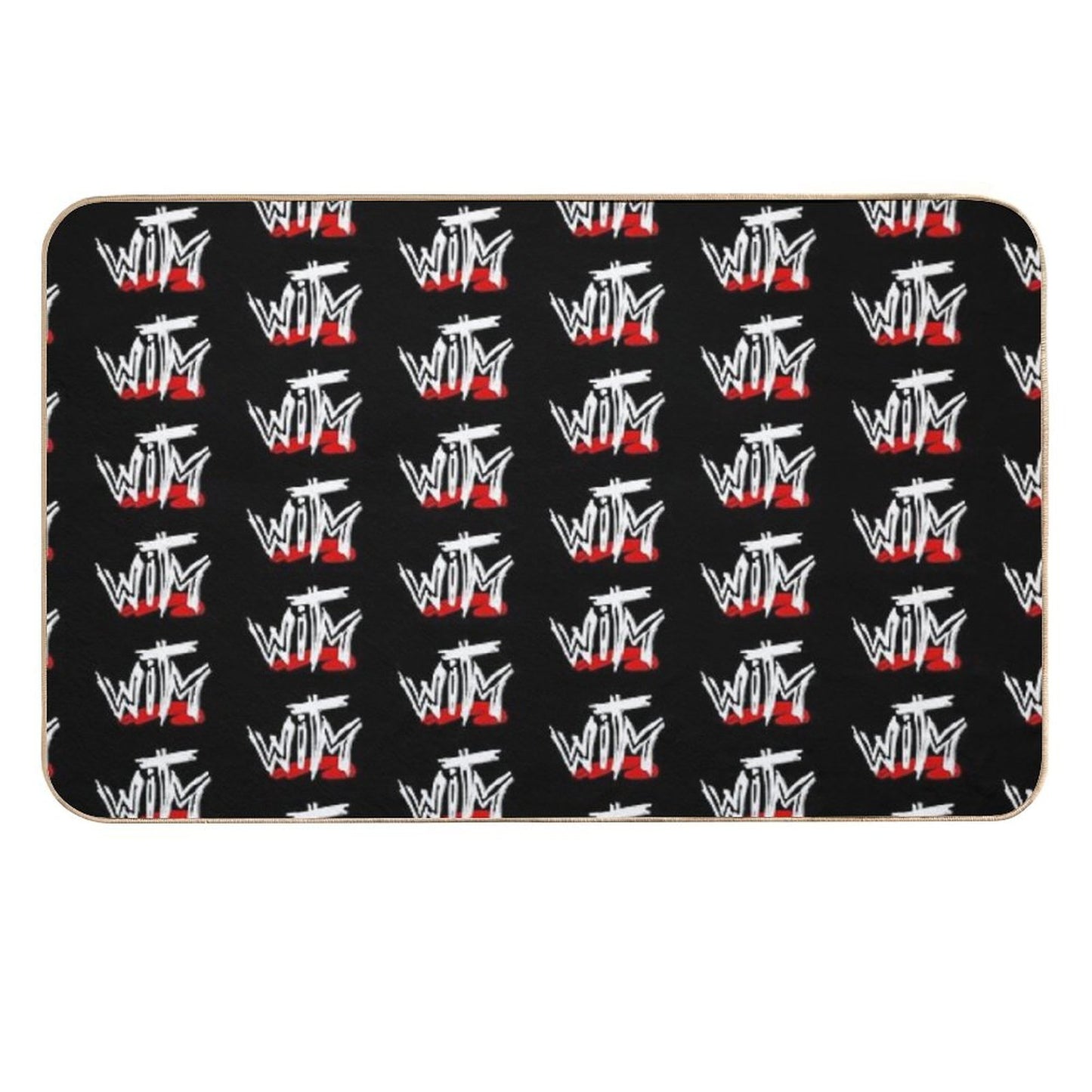 Wrestling in The Middle Scratch Logo  Multi-Purpose Bath Mat