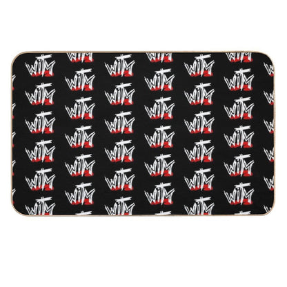 Wrestling in The Middle Scratch Logo  Multi-Purpose Bath Mat