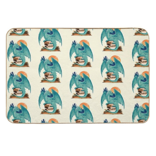 Book of Dragon And Fantasy  Pet-Safe Bath Mat