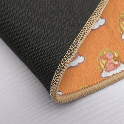 Cute Fire Dragon Whimsical Fantasy Art  Eco-Friendly Bath Mat