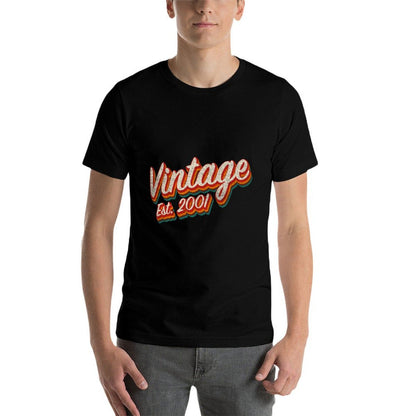 Vintage 2001 21st Birthday Limited Edition 21 Year Old  Cotton T-Shirt
