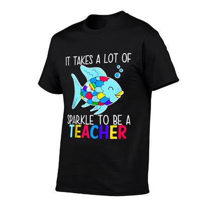 It Takes A Lot Of Sparkle To Be A Teacher Rainbow Fish BTS  Breathable T-Shirt
