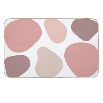 Vintage Pink Beige Leopard  Stain-Proof Bath Mat