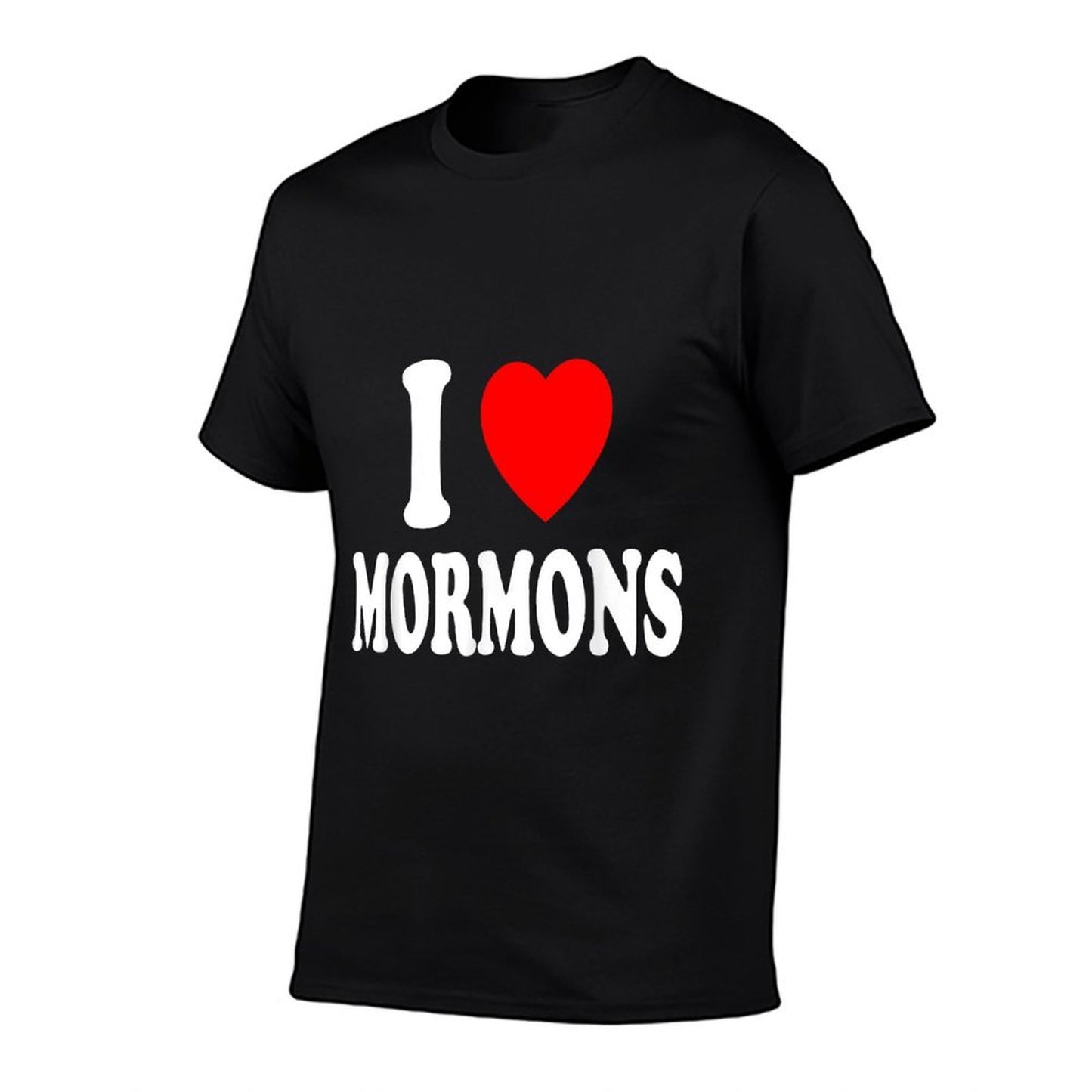 I Heart (Love) Mormons Religion Culture Mormonism  Oversized Silhouette T-Shirt