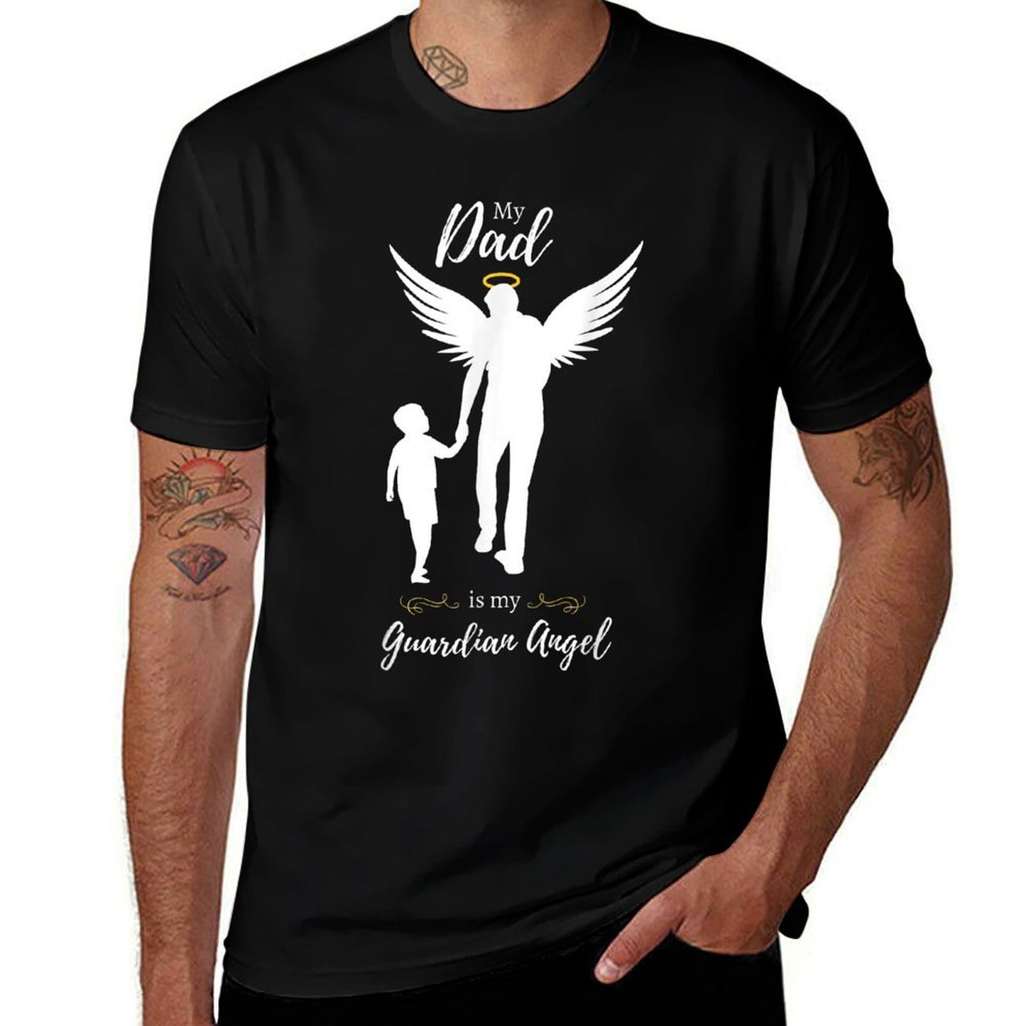 Memorial Shirt for Dad Who Passed Away Fathers Day  Classic T-Shirt