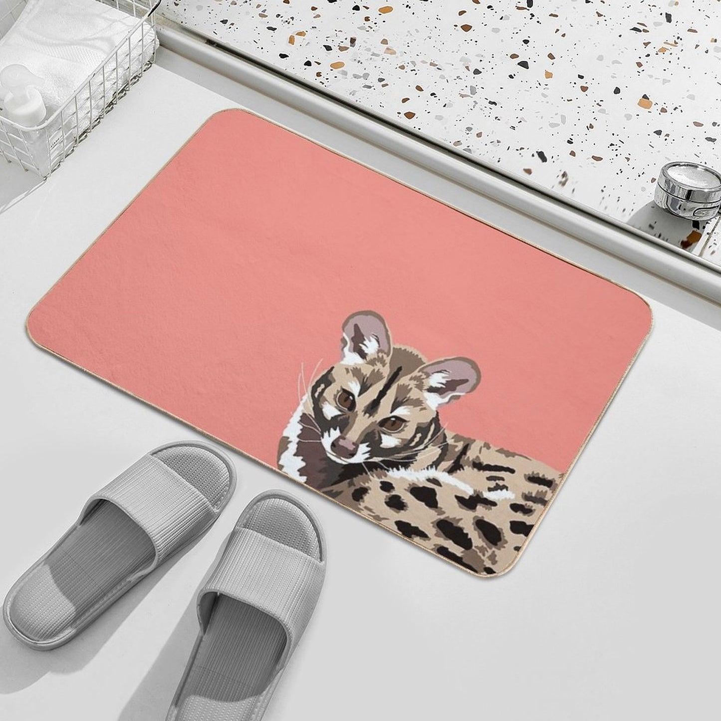 Genet Portrait  Toxin-Free Bath Mat