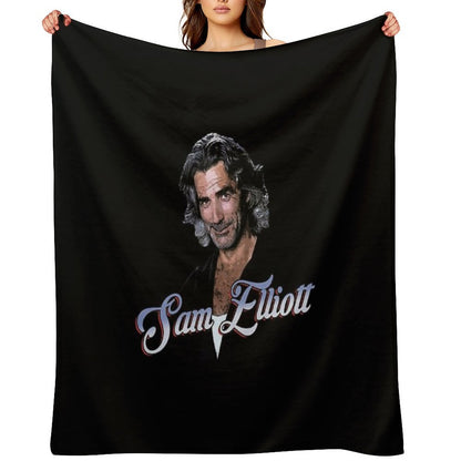 Sam Elliott Velvety-soft Throw Blanket
