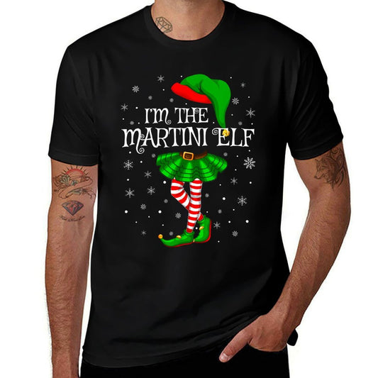Matching Family Group Im The Martini Elf Christmas  Moisture-wicking T-Shirt