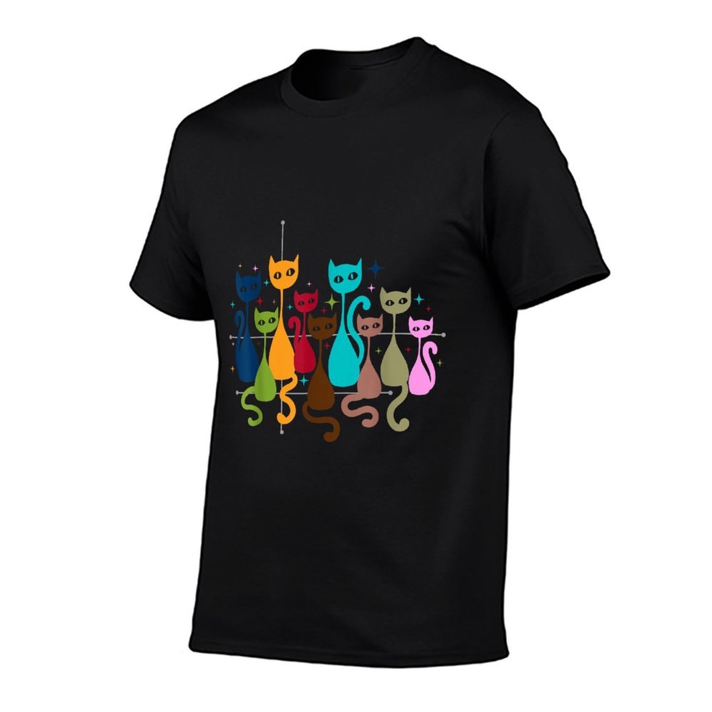 Classic Art Kitten Lover Vintage Artwork Cute Cat  Graphic-printed T-Shirt