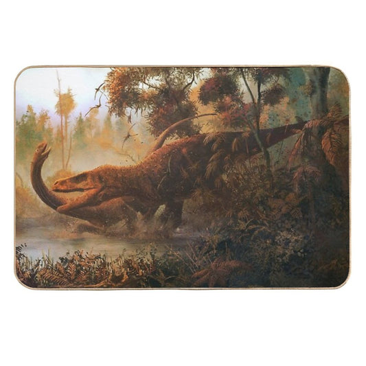 Megalosaurus And Cetiosaurus  Toxin-Free Bath Mat