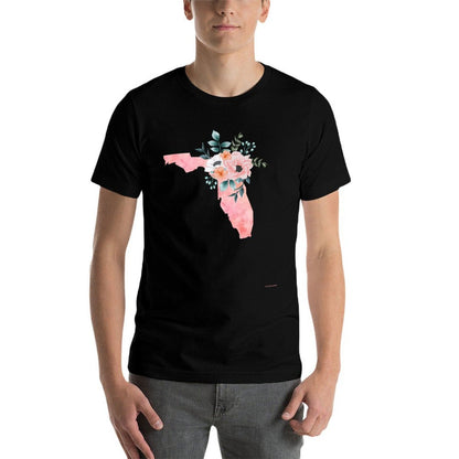 Forida Lover State - Nice Watercolor Flowers Style Premium  Versatile T-Shirt