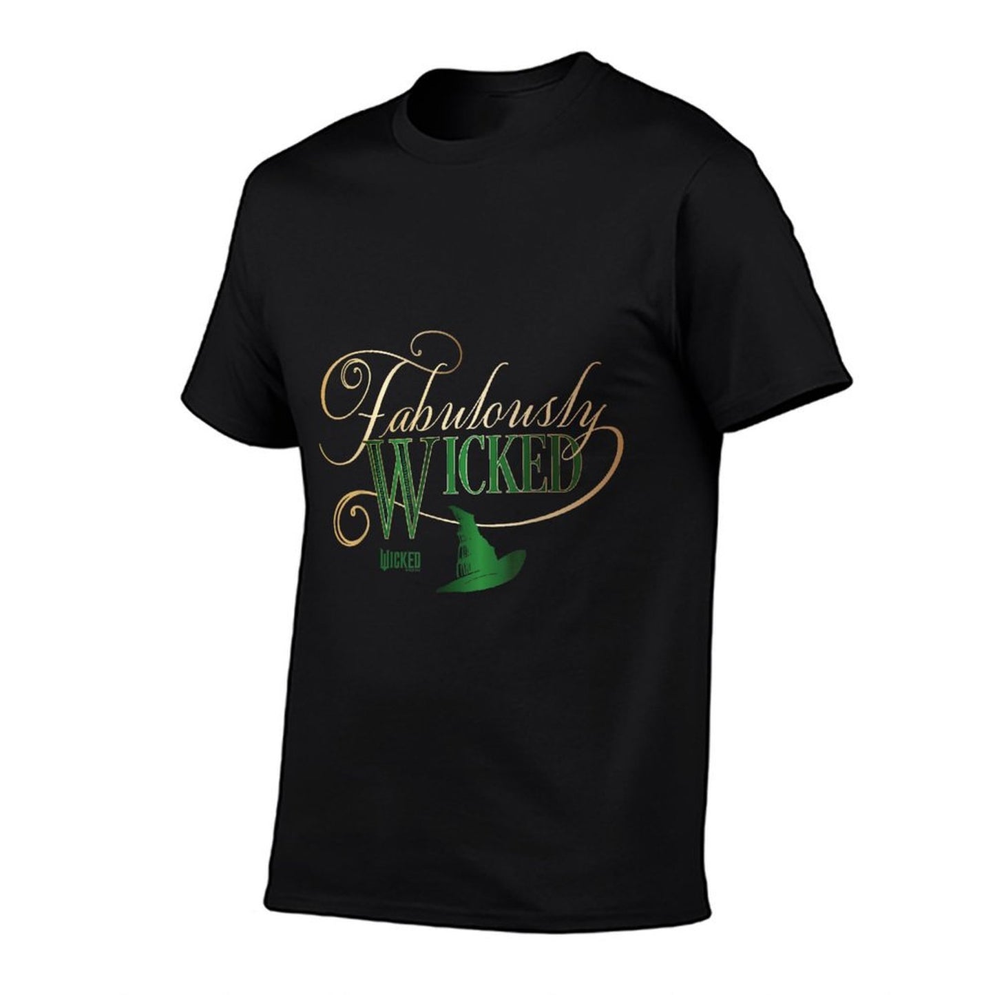 Wicked Fabulously Wicked Elphaba - Unisex-Adult, Black, Small, Short Sleeve,, Letter Print Comfortable T-Shirt
