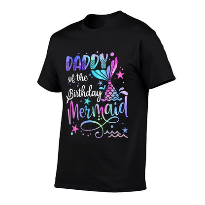 Daddy Of The Birthday Mermaid Matching Family Party Father's  Vintage-inspired T-Shirt