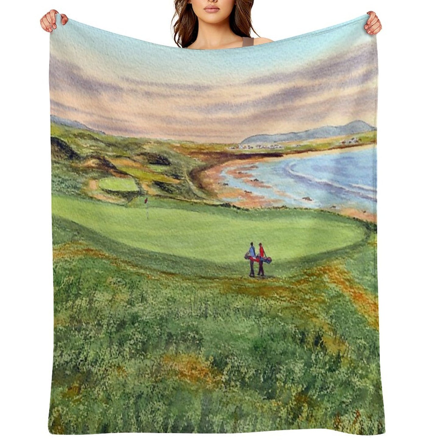 Ballybunion Golf Course County Kerry Ireland  10th Green Quick-dry Throw Blanket