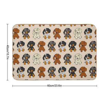 All Breeds Dachshund Cream Sticker Pack  Toxin-Free Bath Mat